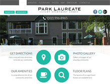 Tablet Screenshot of parklaureateapts.com